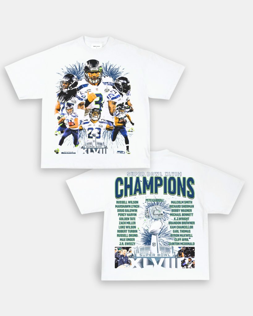 SUPER BOWL XLVIII CHAMPS - SEAHAWKS TEE - [DS] - WINS™ GAME CHANGERS TEE - WINS LA