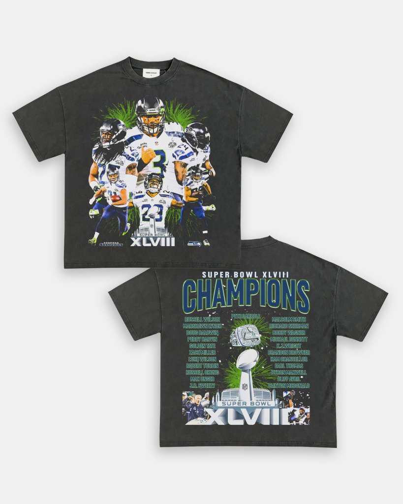 SUPER BOWL XLVIII CHAMPS - SEAHAWKS TEE - [DS] - WINS™ GAME CHANGERS TEE - WINS LA