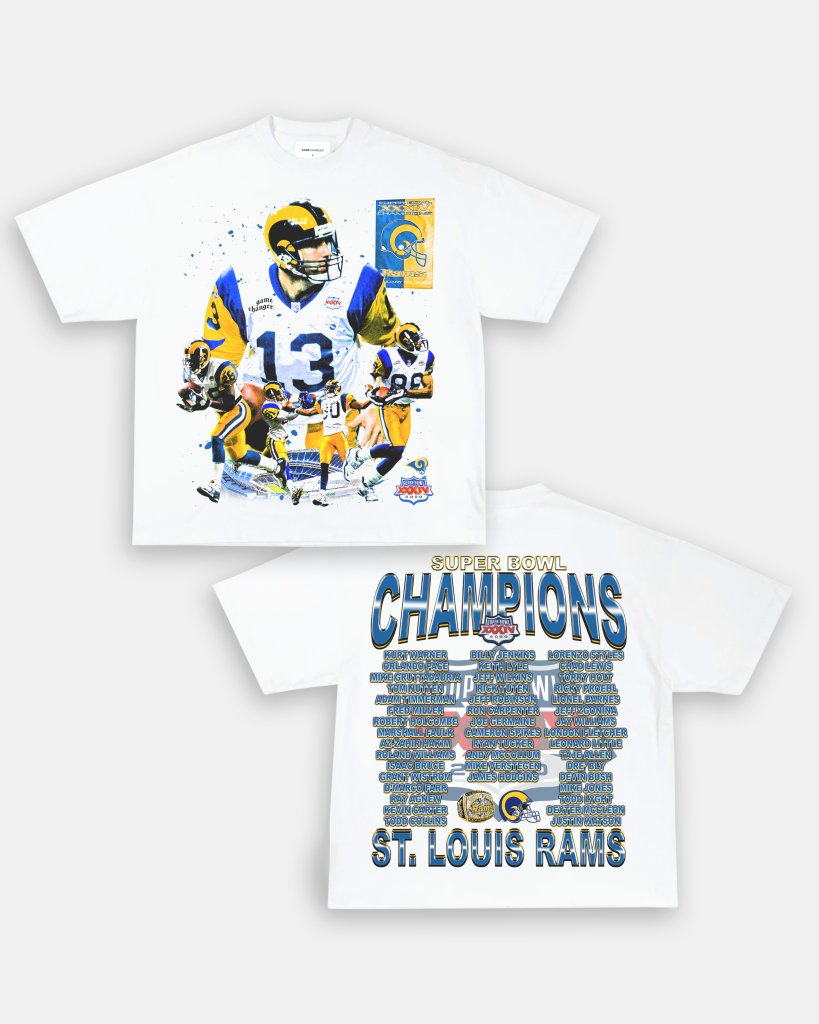 SUPER BOWL XXXIV CHAMPS - RAMS TEE - [DS] - WINS™ GAME CHANGERS TEE - WINS LA