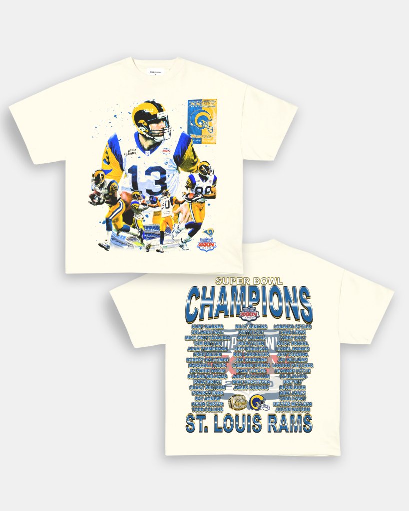 SUPER BOWL XXXIV CHAMPS - RAMS TEE - [DS] - WINS™ GAME CHANGERS TEE - WINS LA