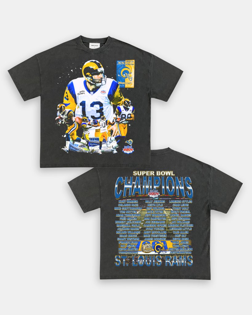 SUPER BOWL XXXIV CHAMPS - RAMS TEE - [DS] - WINS™ GAME CHANGERS TEE - WINS LA