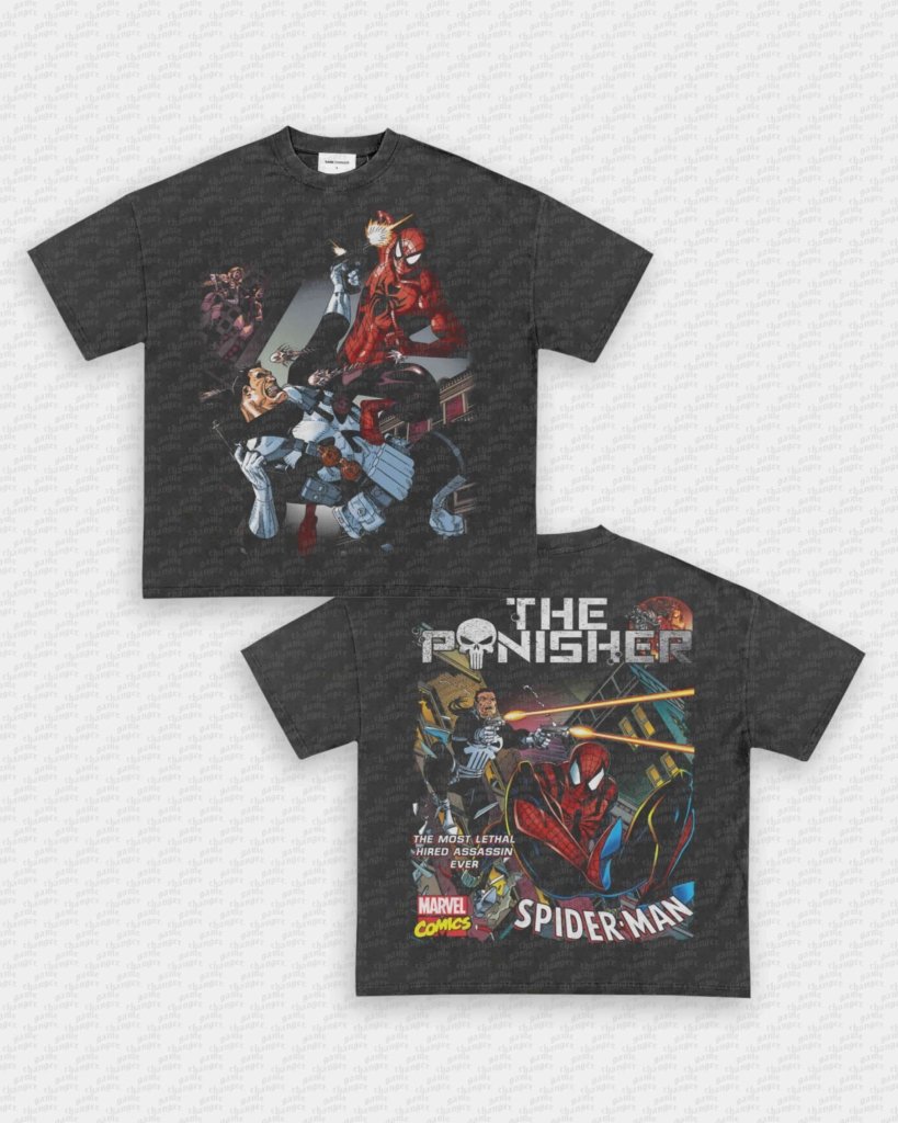 THE PUNISHER X SPIDER - MAN TEE - [DS] - WINS™ GAME CHANGERS TEE - WINS LA