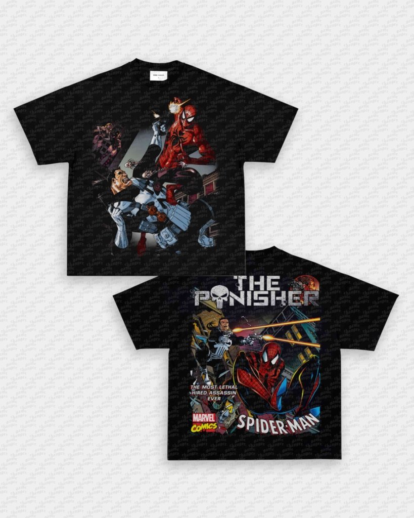 THE PUNISHER X SPIDER - MAN TEE - [DS] - WINS™ GAME CHANGERS TEE - WINS LA