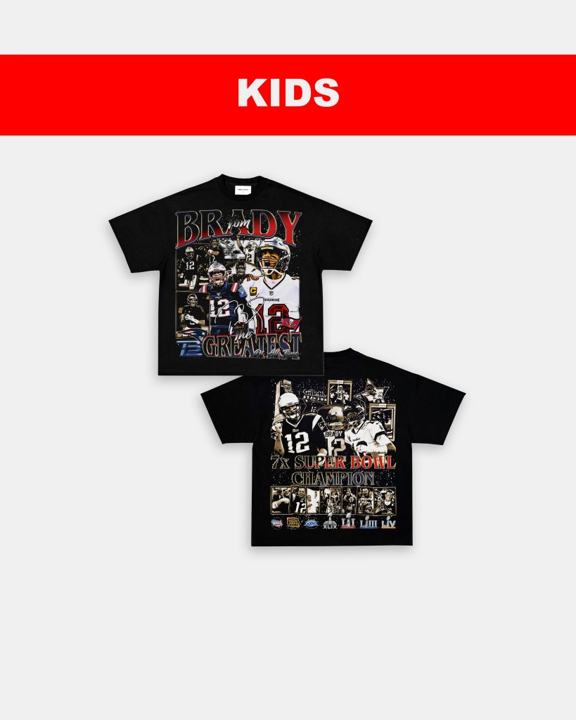 TOM BRADY - KIDS TEE [DS] - WINS™ GAME CHANGERS TEE - WINS LA