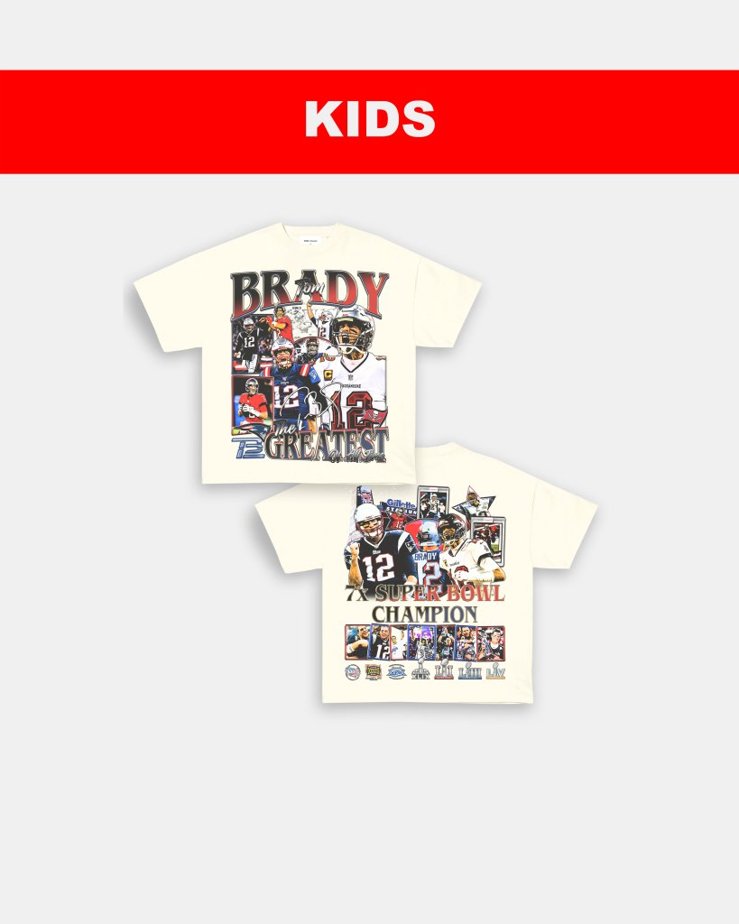 TOM BRADY - KIDS TEE [DS] - WINS™ GAME CHANGERS TEE - WINS LA