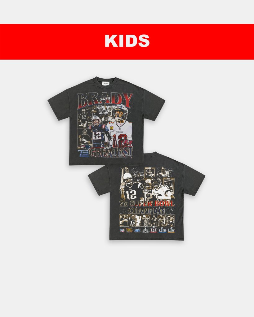 TOM BRADY - KIDS TEE [DS] - WINS™ GAME CHANGERS TEE - WINS LA