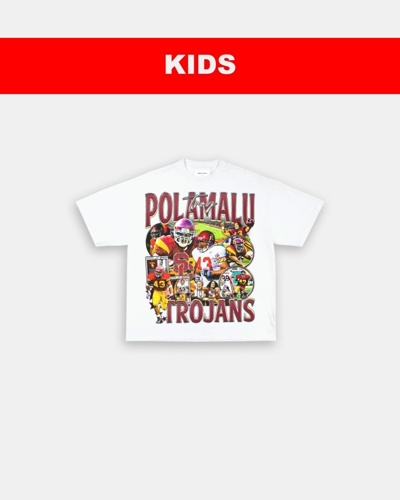 TROY POLAMALU - USC - KIDS TEE - WINS™ GAME CHANGERS TEE - WINS LA