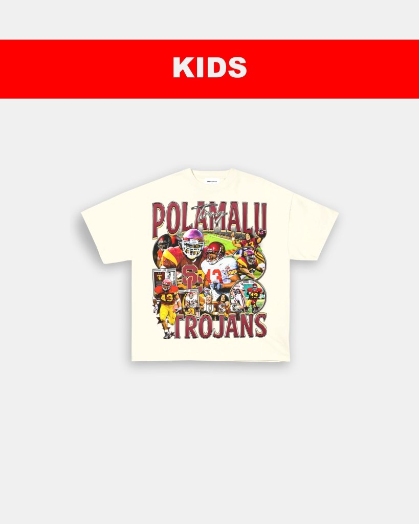 TROY POLAMALU - USC - KIDS TEE - WINS™ GAME CHANGERS TEE - WINS LA