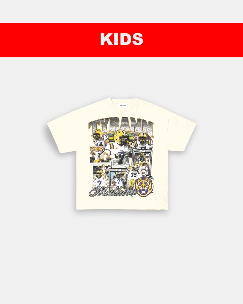 TYRANN MATHIEU - LSU - KIDS TEE - WINS™ GAME CHANGERS TEE - WINS LA