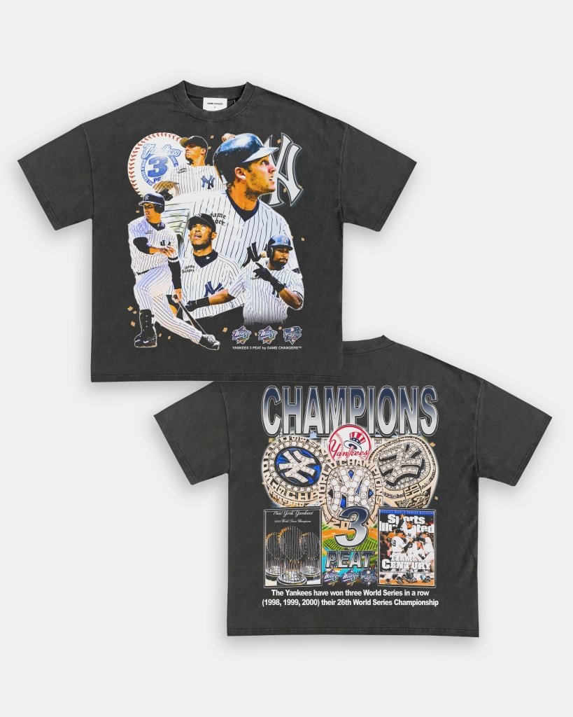 YANKEES 3 PEAT TEE - [DS] - WINS™ GAME CHANGERS TEE - WINS LA