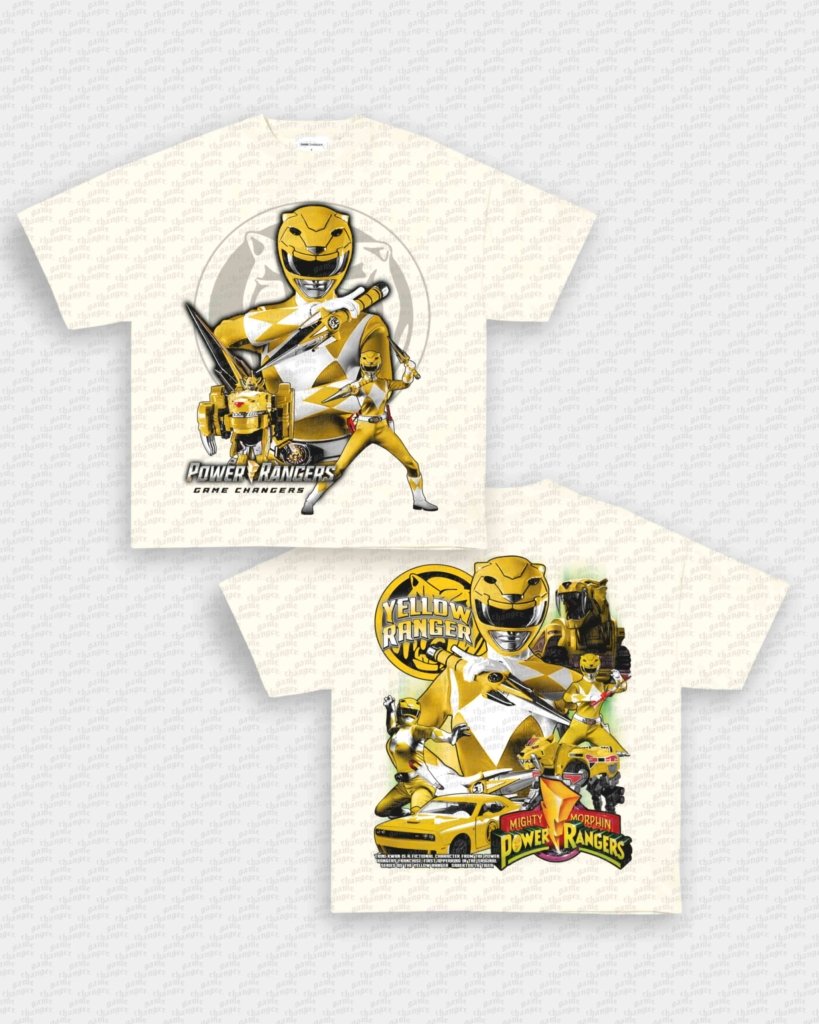 YELLOW RANGER V2 TEE - [DS] - WINS™ GAME CHANGERS TEE - WINS LA