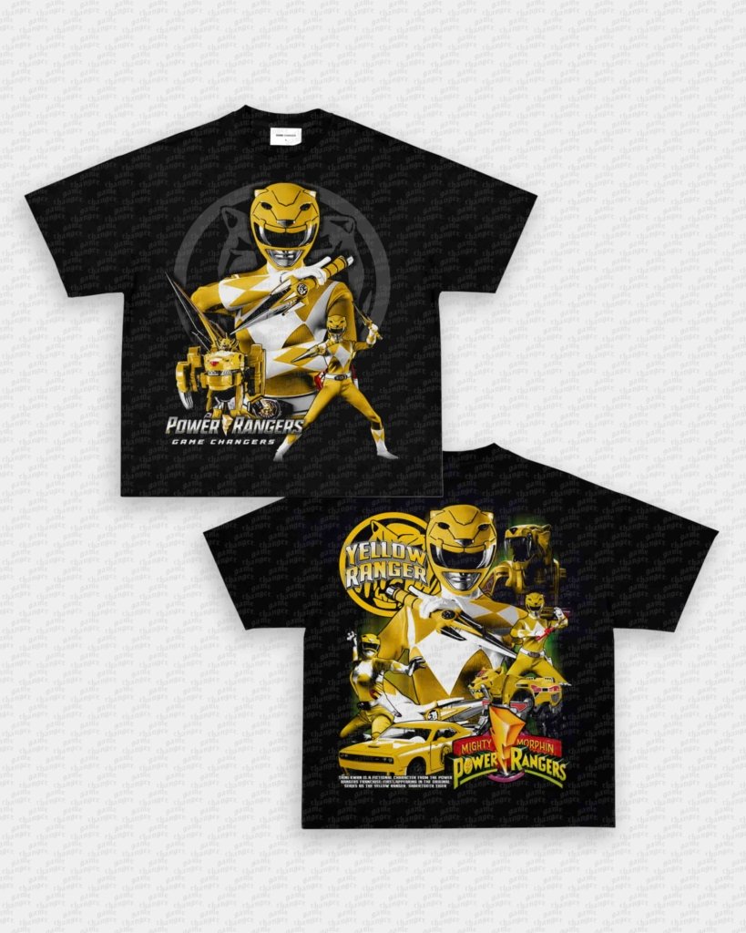 YELLOW RANGER V2 TEE - [DS] - WINS™ GAME CHANGERS TEE - WINS LA